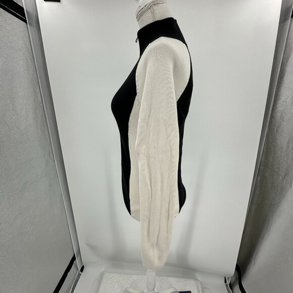 VTG Ralph Lauren Polo Jeans Co. Sweater Blue white, 1/4 Zip pull over size S/CH - Picture 2 of 10